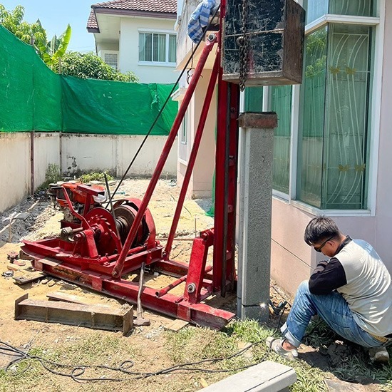 รับตอกเสาเข็มต่อเติมครัวหลังบ้าน (Kitchen Extension)